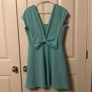 Mint Green Bow Back Dress